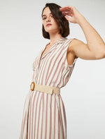 Load image into Gallery viewer, Paz Torras Sand Stripe Day Dress
