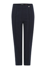 Load image into Gallery viewer, Robell Marie Navy Cropped Trouser
