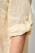 Load image into Gallery viewer, Toni Ecru Linen Shirt Blouse
