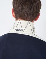 Load image into Gallery viewer, Crew Blue White Orange Forepeaks  Rugby Shirt
