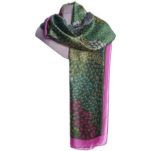 Zelly Green Satin Scarf