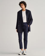 Load image into Gallery viewer, Gant Slim Cigarette Trousers Navy
