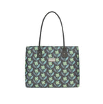 Load image into Gallery viewer, Earth Squared Oil Cloth Tote Green
