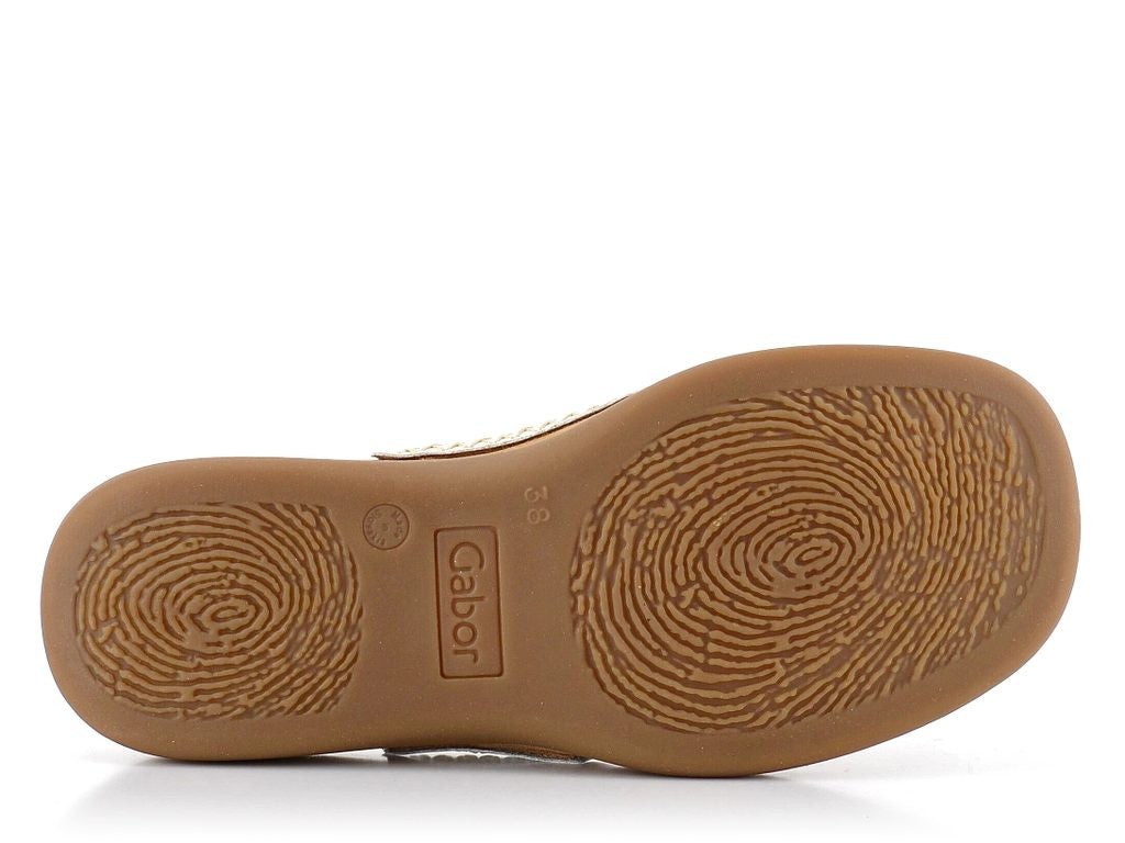 Gabor Lanzarote Sandal Metallic â Claytons Quality Clothing