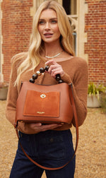 Load image into Gallery viewer, Luella Grey Lucia Crossbody Brown
