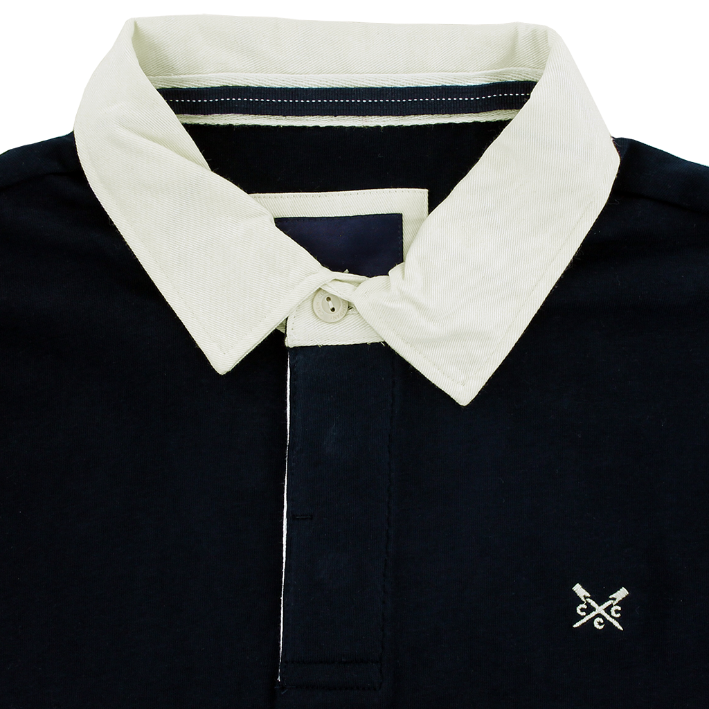 Crew Navy Long Sleeve Rugby Shirt