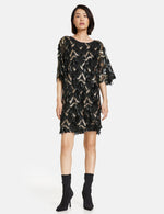 Load image into Gallery viewer, Taifun Sequin Party Dress Black
