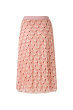 Load image into Gallery viewer, Oui Mesh Pleated Skirt Red
