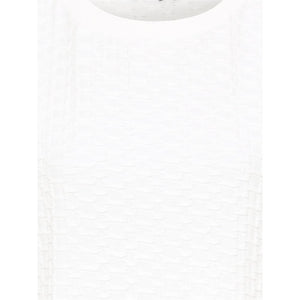 Olsen Textured Jersey Top Off White