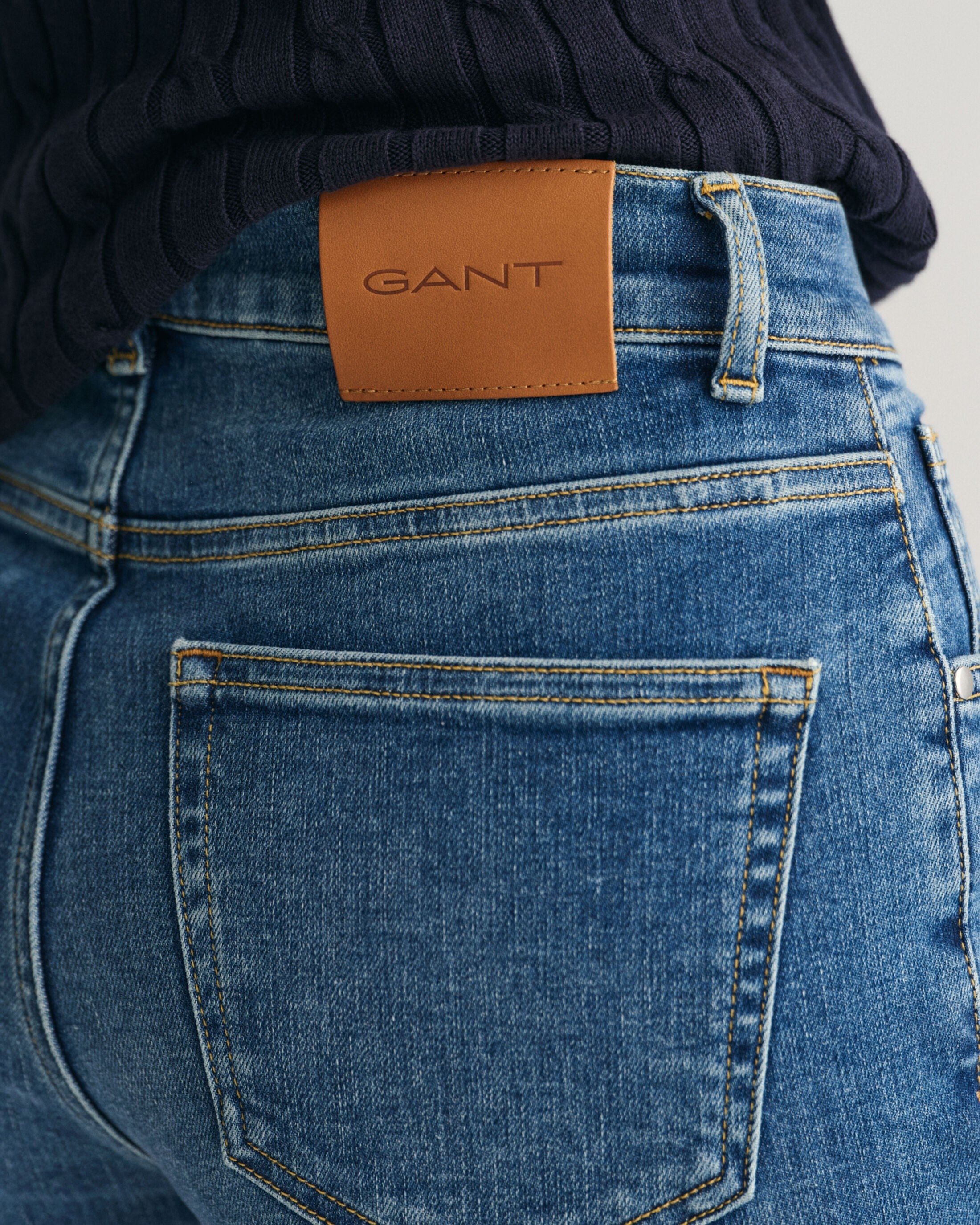 Gant Slim Cropped Jeans Blue