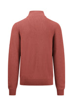 Load image into Gallery viewer, Fynch Hatton Superfine Cotton Half Zip Sweater Red
