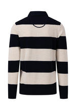 Load image into Gallery viewer, Fynch Hatton Knitted Cotton Rugby Top Navy Stripe
