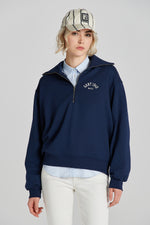 Load image into Gallery viewer, Gant Half Zip Sweatshirt Blue
