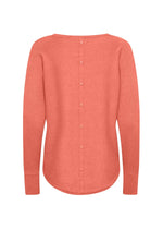 Load image into Gallery viewer, Soya Concept Button Detail Jumper Orange
