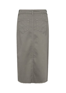 Soya Concept Denim Midi Skirt Grey