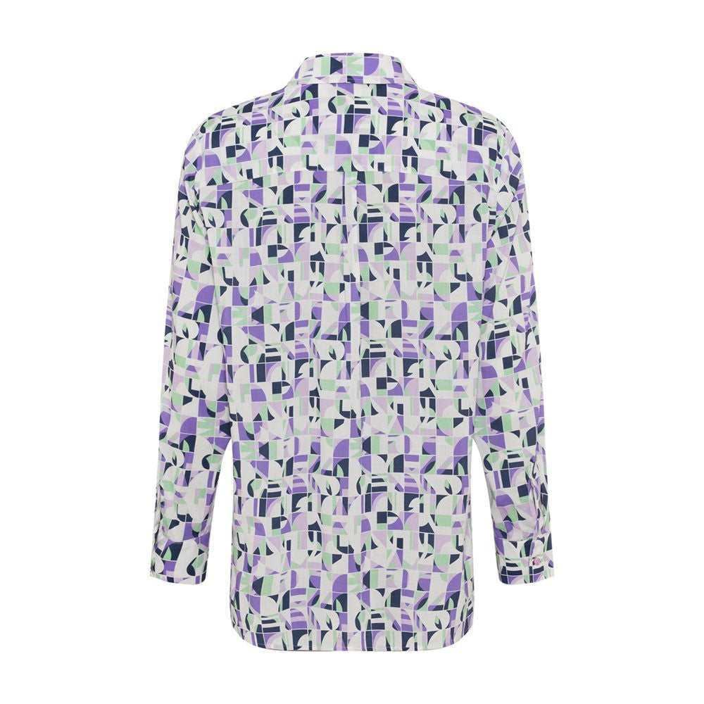 Olsen Graphic Print Shirt Lilac