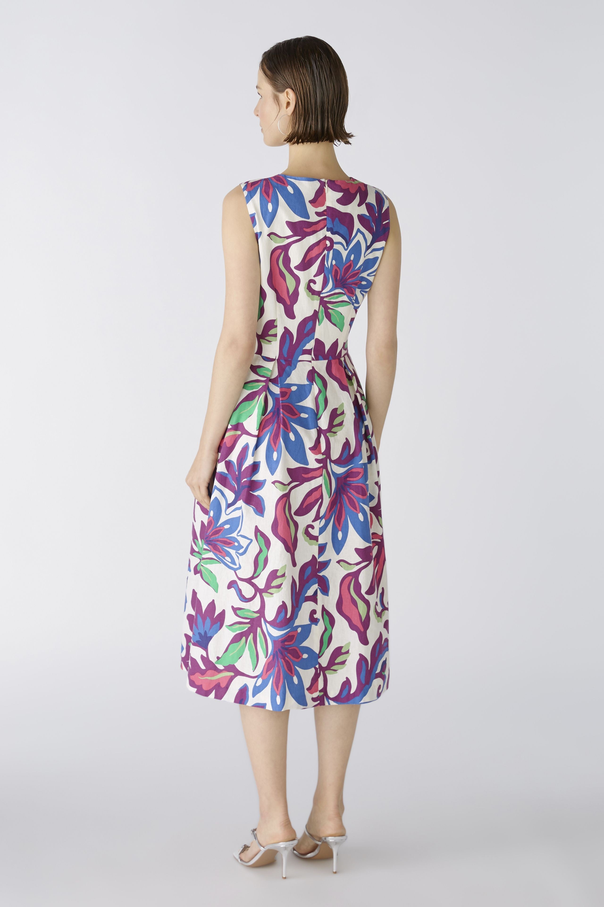 Oui Floral Midi Dress Multi