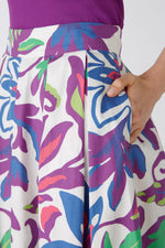 Load image into Gallery viewer, Oui Cotton Midi Skirt Multi
