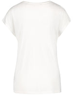 Load image into Gallery viewer, Taifun Sqeuin Embellished T-Shirt Off White
