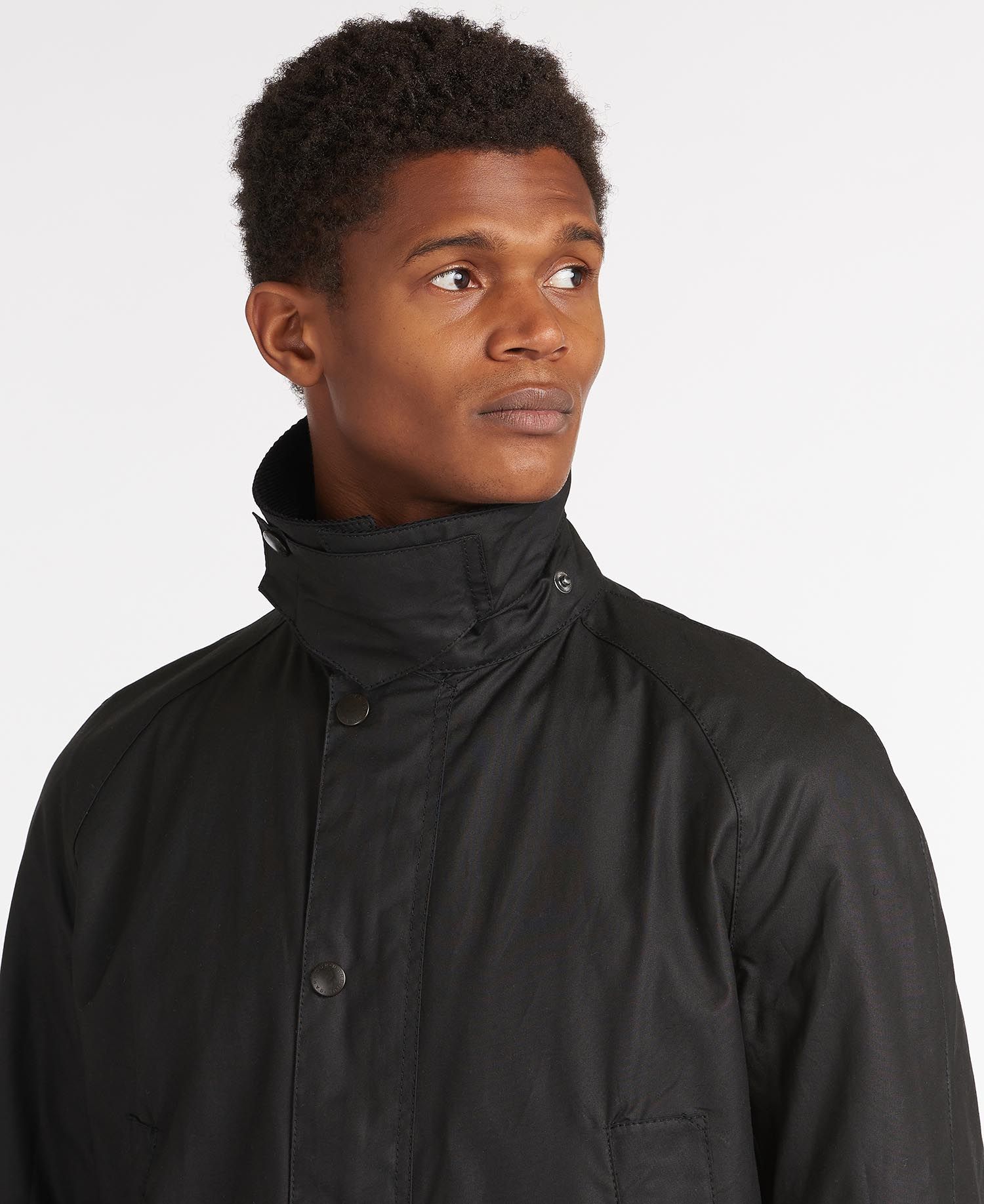 Barbour Black Ashby Wax Jacket