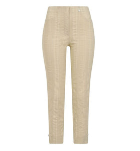 Robell Marie Beige Cropped Trouser