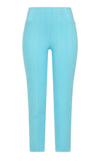 Load image into Gallery viewer, Robell Bella Blue Cropped Trouser

