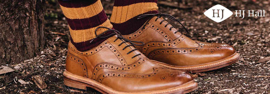 Man wearing HJ Hall socks
