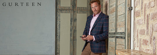 Man wearing Gurteen Trousers and Jacket