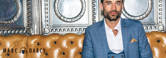 Man wearing Marc Darcy Three Piece Suit 