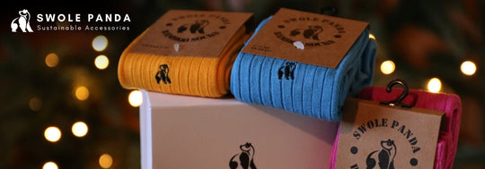 Three pairs of Swole Panda socks