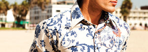 Man wearing floral shirt