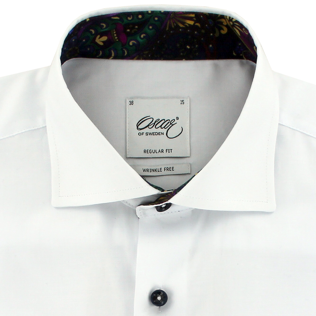 Oscar of Sweden Regular Fit Shirt White