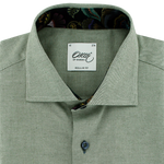 Load image into Gallery viewer, Oscar of Sweden Regular Fit Brushed Cotton Shirt Green
