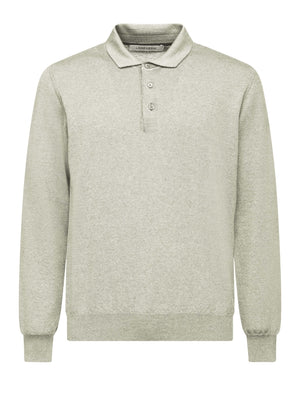 Off White Button Polo