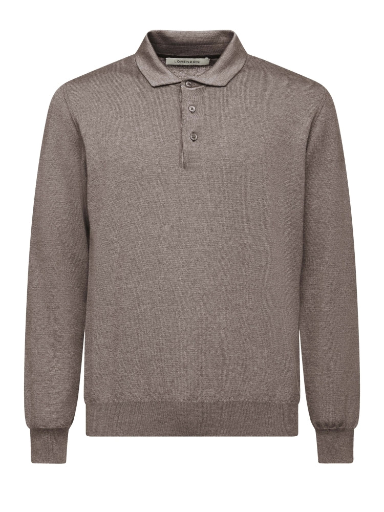 Light Brown Button Polo