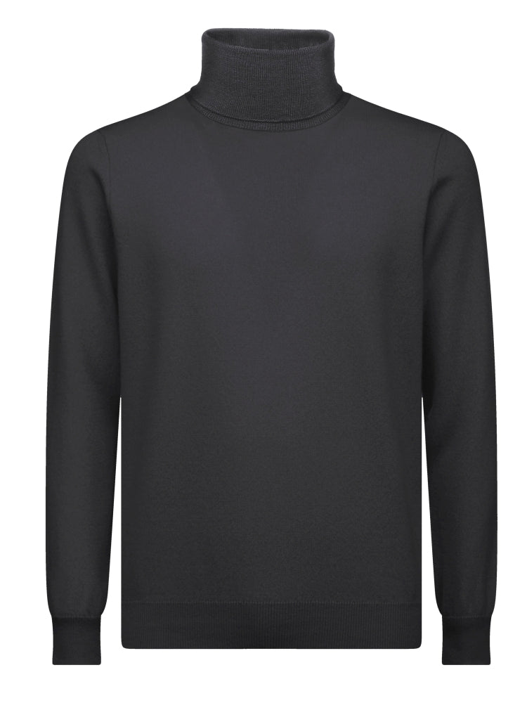 Charcoal Roll Neck