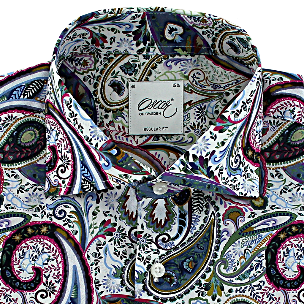 Oscar of Sweden Regular Fit Paisley Printed Shirt Multi