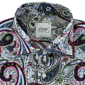 Oscar of Sweden Regular Fit Paisley Printed Shirt Multi