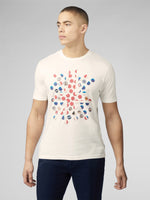 Load image into Gallery viewer, Ben Sherman Union Jack Badges T-Shirt Off White
