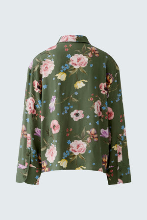 Khaki Floral Blouse