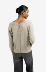 Load image into Gallery viewer, Grey V-Neck Sweater
