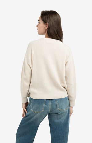 Beige Tie Detail Sweater
