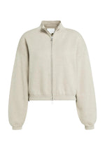 Load image into Gallery viewer, Grey Knitted Zip Cardigan
