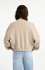 Load image into Gallery viewer, Grey Knitted Zip Cardigan
