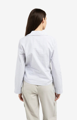 Grey Stripe Blouse
