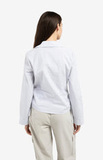 Load image into Gallery viewer, Grey Stripe Blouse
