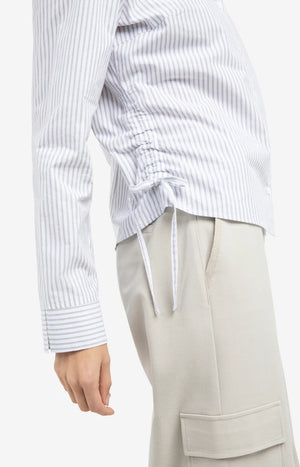Grey Stripe Blouse