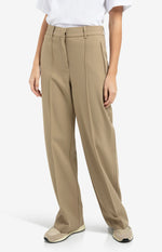 Load image into Gallery viewer, Beige Wide Leg Trousers
