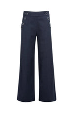 Load image into Gallery viewer, Navy High Waist Trousers
