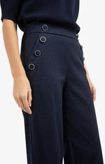 Load image into Gallery viewer, Navy High Waist Trousers
